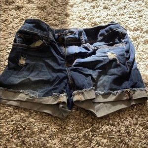 Ripped Jean shorts